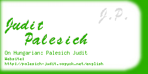 judit palesich business card